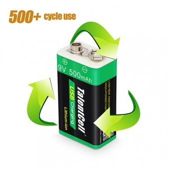 9V Lithium ion battery - LB9V500