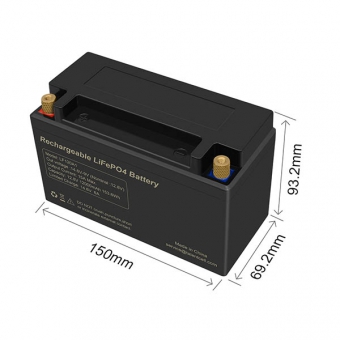 12V 12Ah LiFePO4 Battery - LF120A1