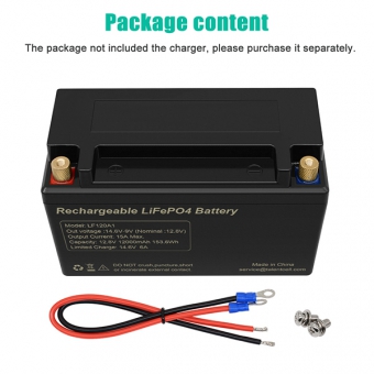 12V 12Ah LiFePO4 Battery - LF120A1