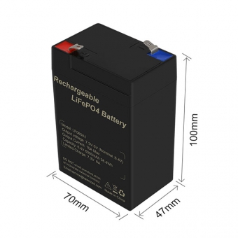 6V 6Ah LiFePO4 Battery - LF060A1