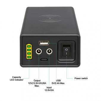 12V Lithium ion battery - PB120B2