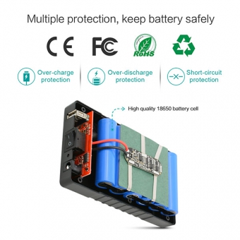 12V Lithium ion battery - YB1206000-USB