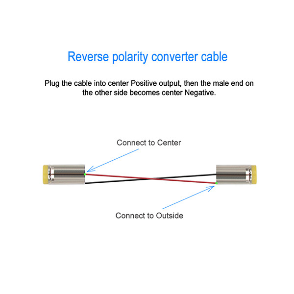 Reversed polarity cable